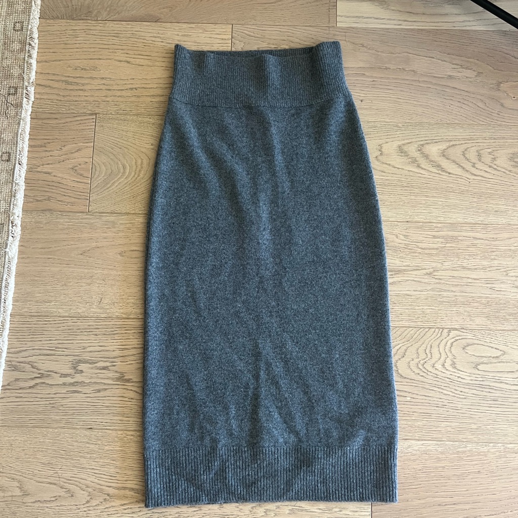 Nakedcashmere Charcoal Midi Skirt